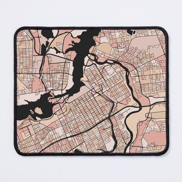 Item preview, Ottawa Map Pattern in Soft Pink Pastels designed and sold by PatternMaps.