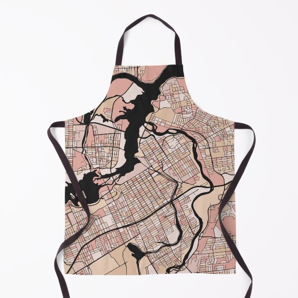 Item preview, Ottawa Map Pattern in Soft Pink Pastels designed and sold by PatternMaps.