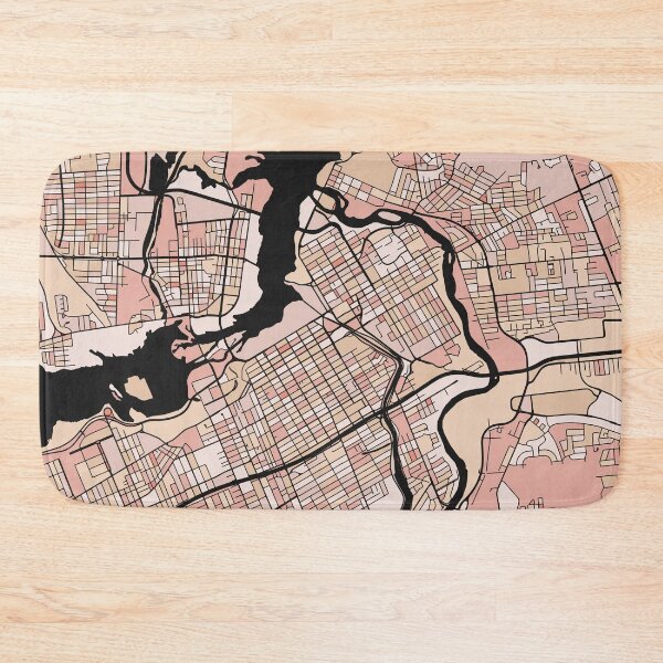 Item preview, Ottawa Map Pattern in Soft Pink Pastels designed and sold by PatternMaps.