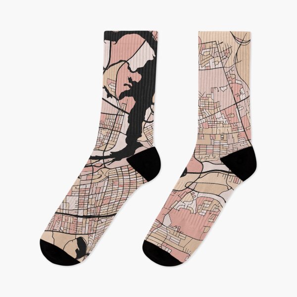 Item preview, Ottawa Map Pattern in Soft Pink Pastels designed and sold by PatternMaps.