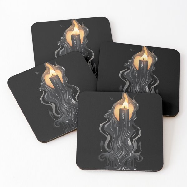 Item preview, Gothic Decor Black Candle Wolf Modern Halloween designed and sold by Yellowriversss.