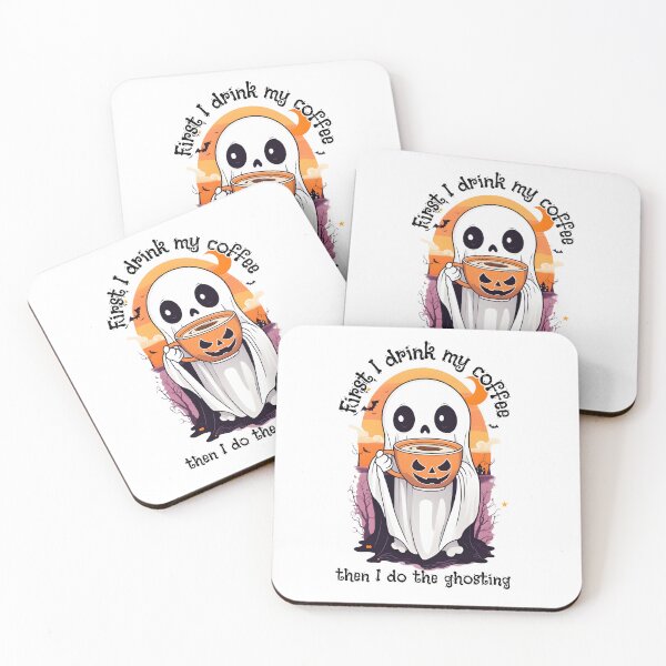 Item preview, Coffee Lover Boo-Jee Ghost First Coffee Then Ghosting III designed and sold by DevemDavam.