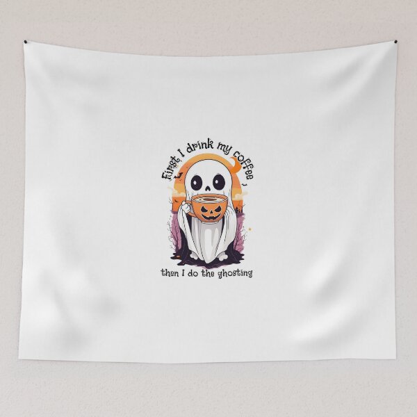 Item preview, Coffee Lover Boo-Jee Ghost First Coffee Then Ghosting III designed and sold by DevemDavam.