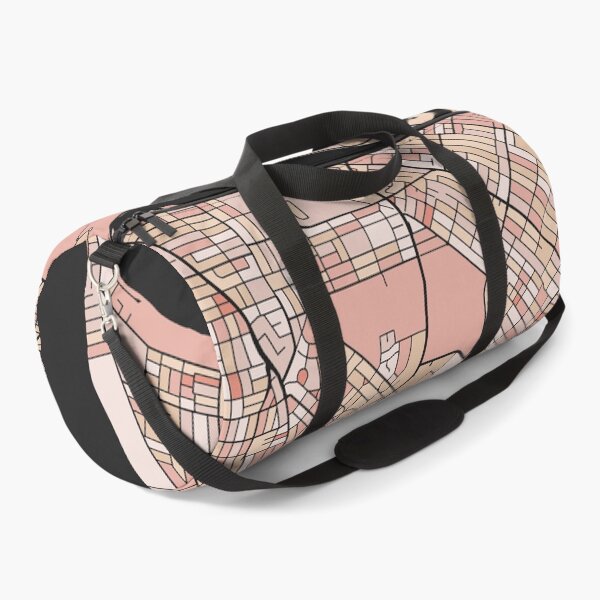 Item preview, Perth Map Pattern in Soft Pink Pastels designed and sold by PatternMaps.