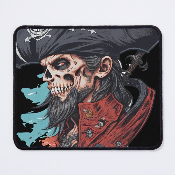 Item preview, Zombie Pirate Captain Skull Ship Classic Spooky designed and sold by Yellowriversss.