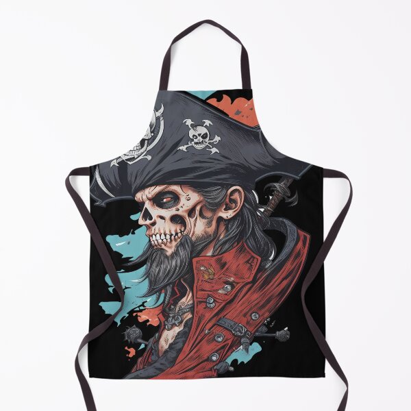 Item preview, Zombie Pirate Captain Skull Ship Classic Spooky designed and sold by Yellowriversss.