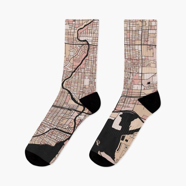 Item preview, Tampa Map Pattern in Soft Pink Pastels designed and sold by PatternMaps.