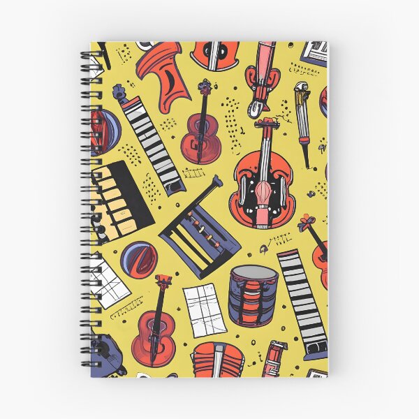 Item preview, Seamless pattern Musical instruments designed and sold by deviatepolo.