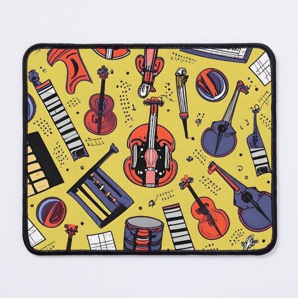 Item preview, Seamless pattern Musical instruments designed and sold by deviatepolo.
