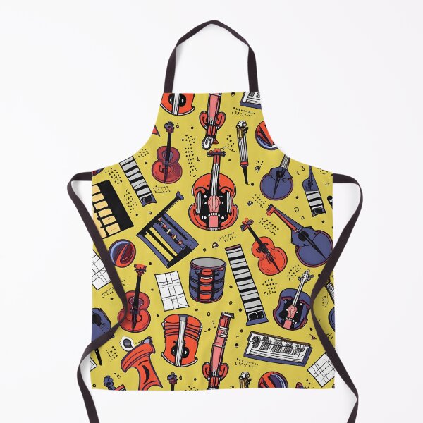 Item preview, Seamless pattern Musical instruments designed and sold by deviatepolo.