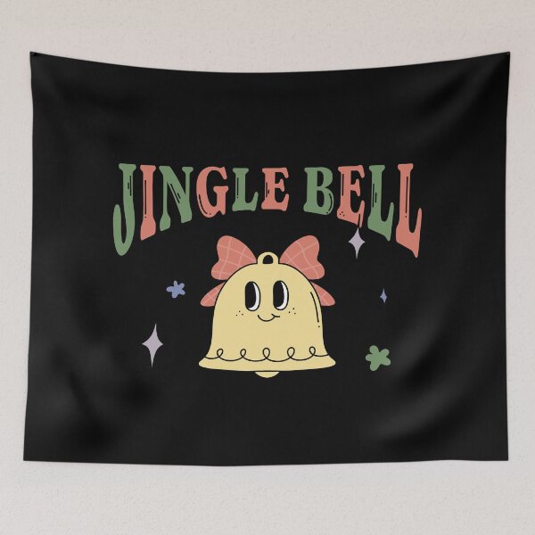 Item preview, jingle bell cute groovy retro vintage funny family Christmas xmas time designed and sold by TNwandesignart.