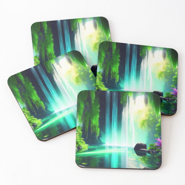 Item preview, Beautiful waterfall in the jungle designed and sold by M-Y-A-R-T-.