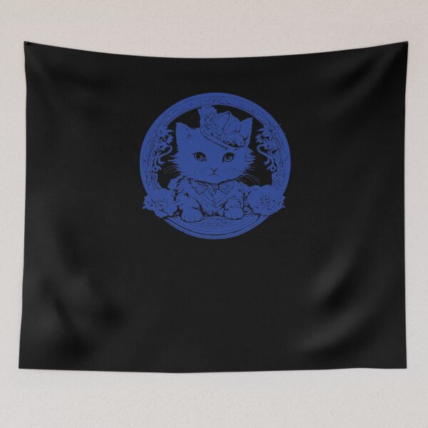 Item preview, Elegant Little Kitten - Blue 2 designed and sold by Soulemotion.