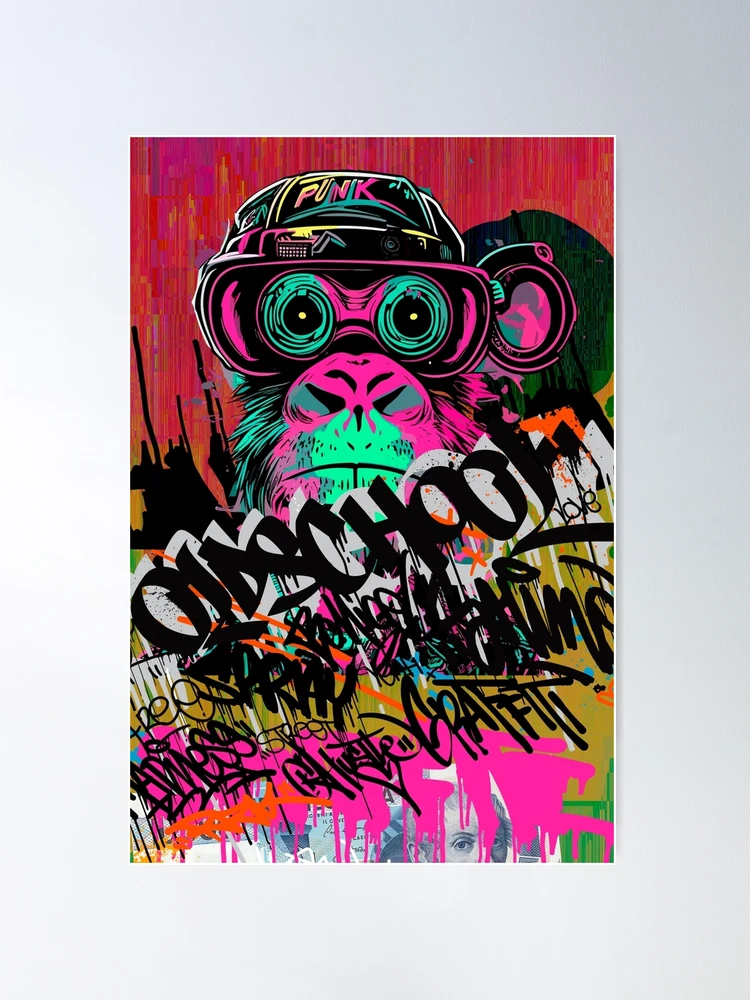 MONKEY MARK ハロウィン 猿 グラフィックアート A1サイズ MONKEY MARK ハロウィン 猿 グラフィックアート A1サイズ