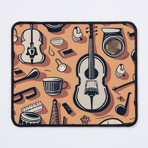 Item preview, Seamless pattern Musical instruments designed and sold by deviatepolo.