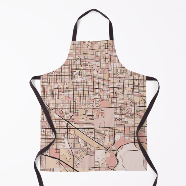 Artikelvorschau, Tucson-Kartenmuster in zartrosa Pastelltönen entworfen und verkauft von PatternMaps.