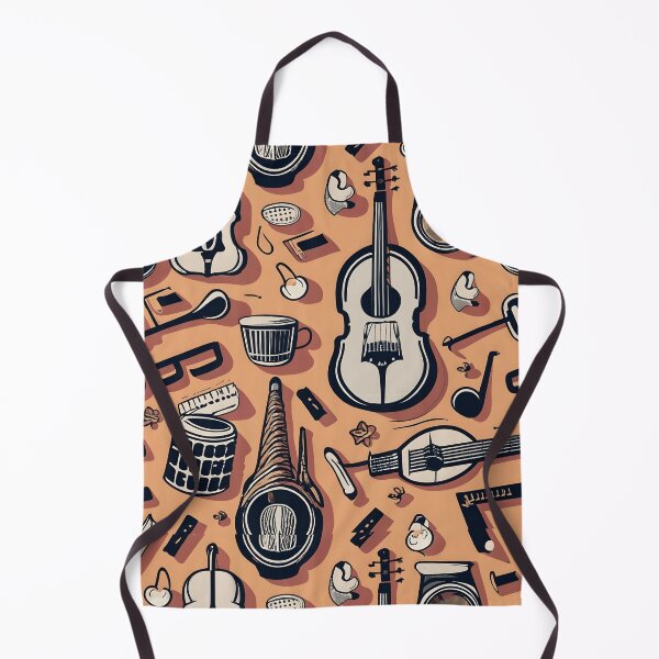 Item preview, Seamless pattern Musical instruments designed and sold by deviatepolo.