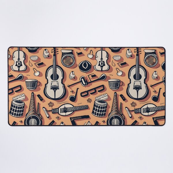 Item preview, Seamless pattern Musical instruments designed and sold by deviatepolo.