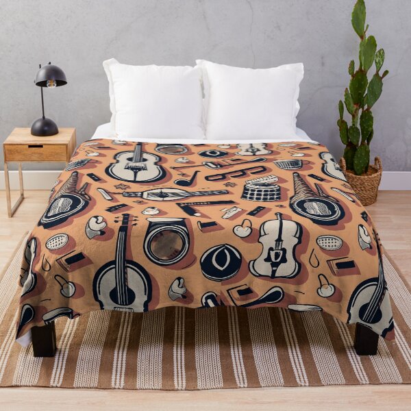 Item preview, Seamless pattern Musical instruments designed and sold by deviatepolo.