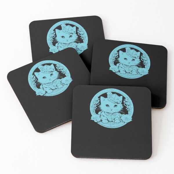Item preview, Elegant Little Kitten - Cyan designed and sold by Soulemotion.