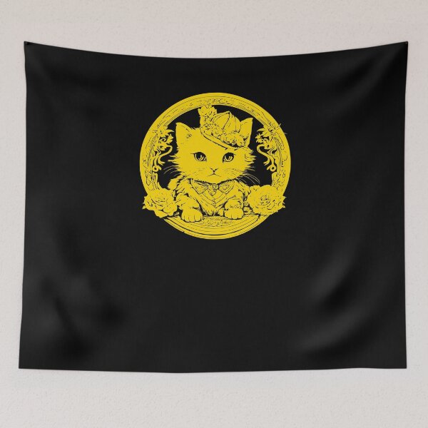 Item preview, Elegant Little Kitten - Yellow 2 designed and sold by Soulemotion.