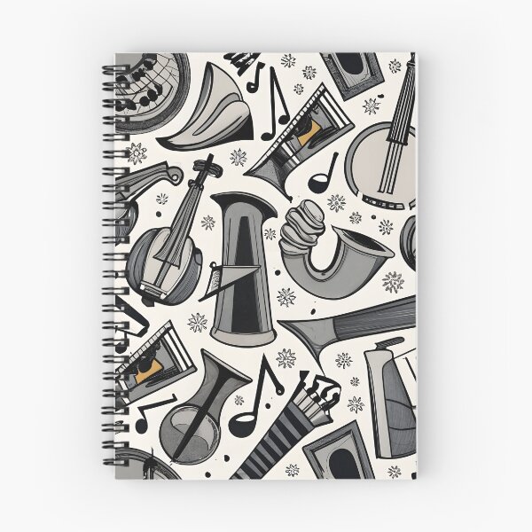 Item preview, Seamless pattern Musical instruments designed and sold by deviatepolo.