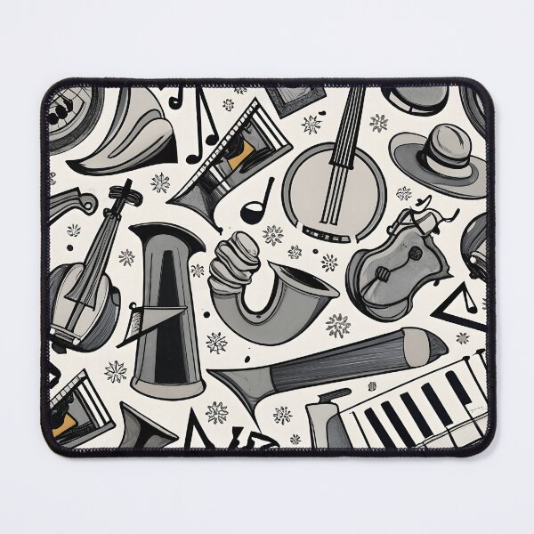 Item preview, Seamless pattern Musical instruments designed and sold by deviatepolo.