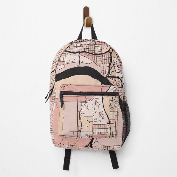 Item preview, Tulsa Map Pattern in Soft Pink Pastels designed and sold by PatternMaps.