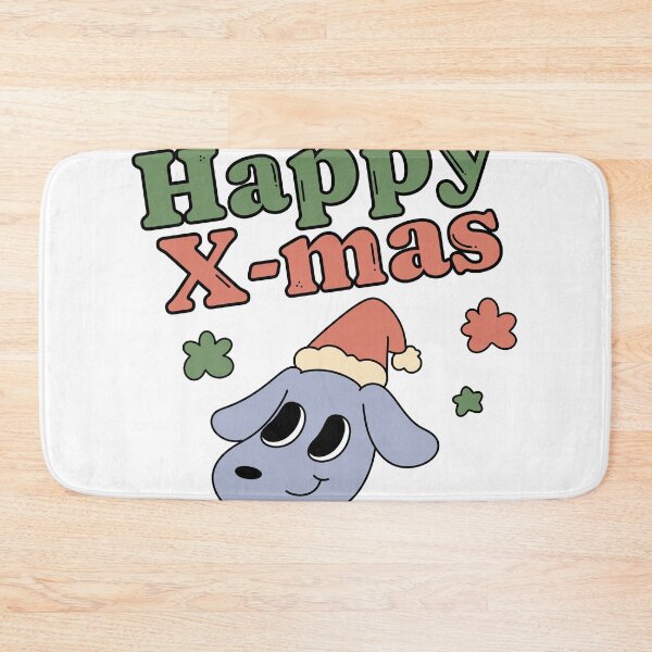 Item preview, happy Christmas Santa dog groovy retro vintage funny family xmas time  designed and sold by TNwandesignart.