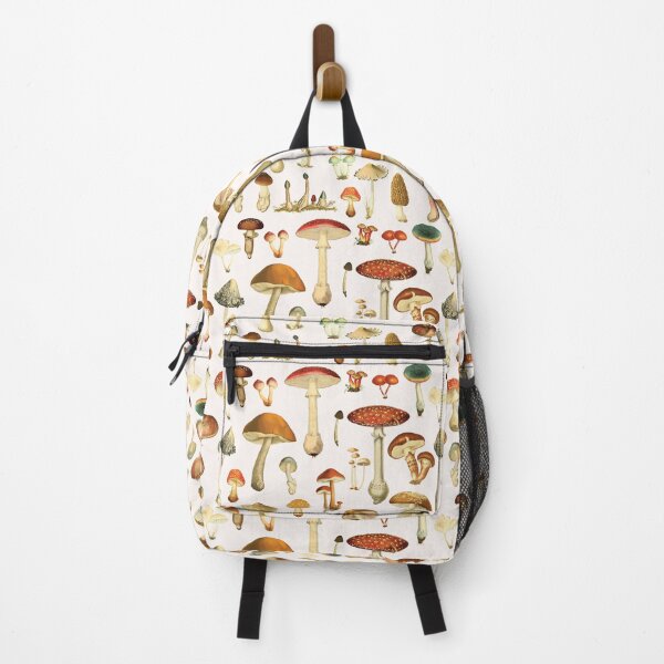 Item preview, Vintage Mushroom Chart Fall Aesthetic Pattern designed and sold by Nature Hues.