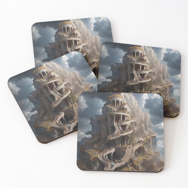 Item preview, Infinite stairs, mountain, countryside, mount, fantasy, HIFI designed and sold by Chemikal1993.