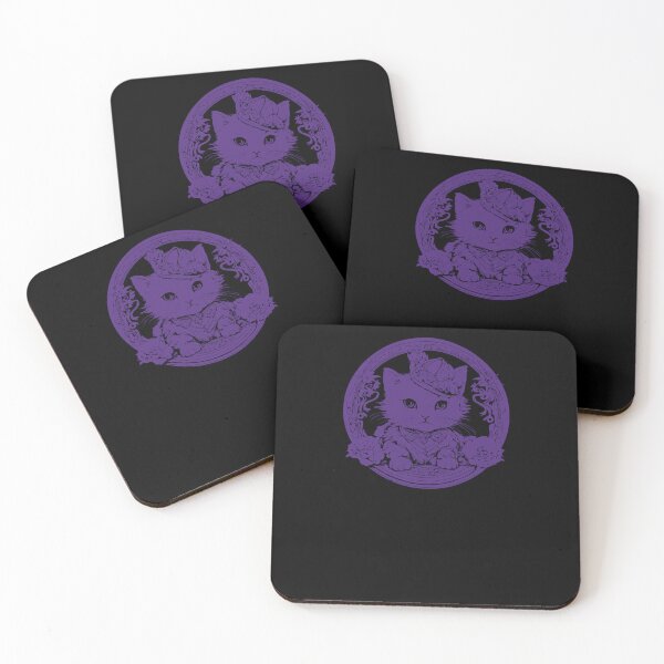 Item preview, Elegant Little Kitten - Indigo designed and sold by Soulemotion.