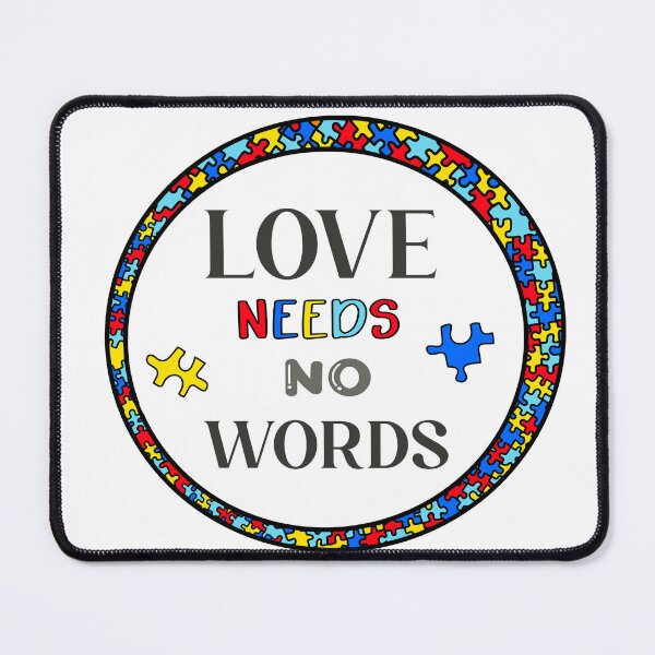 Item preview, Love needs no words.  Autism. Limitation of educational opportunities. designed and sold by Anastasiia Yurevych.