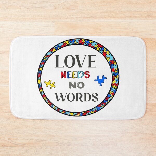 Item preview, Love needs no words.  Autism. Limitation of educational opportunities. designed and sold by Anastasiia Yurevych.