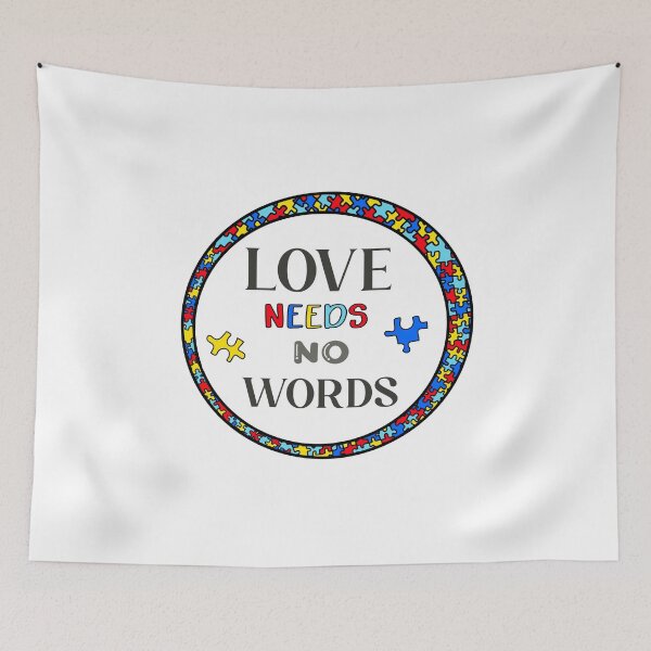Item preview, Love needs no words.  Autism. Limitation of educational opportunities. designed and sold by Anastasiia Yurevych.