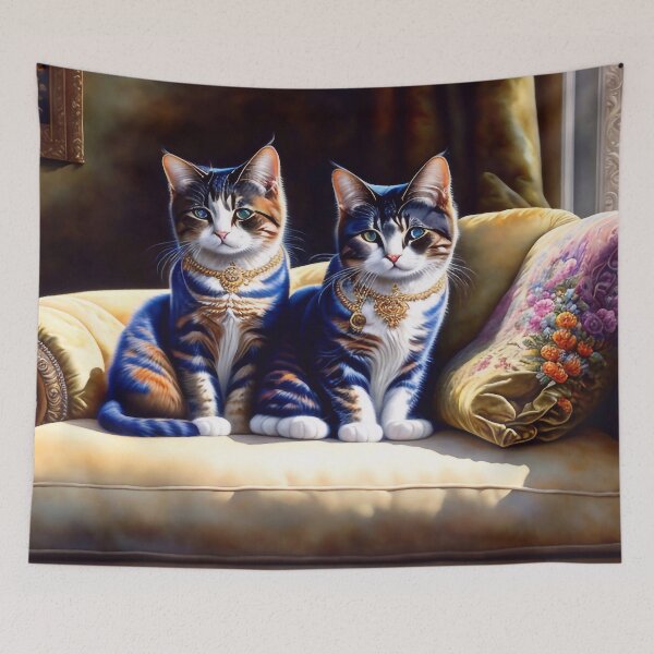 Item preview, A cats on a sofa designed and sold by M-Y-A-R-T-.