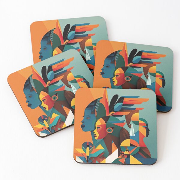Item preview, African Tribe Bauhaus Design designed and sold by ArtificialGenes.