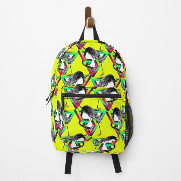 Item preview, 3D, Flamingo, chains ,rainbow ,black ,colorful ,geometric ,stars, space ,wallpaper designed and sold by letsgow8th.