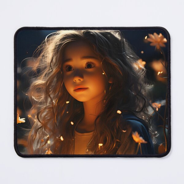 Item preview, Enchanting lights and cute girl designed and sold by oilidesing.