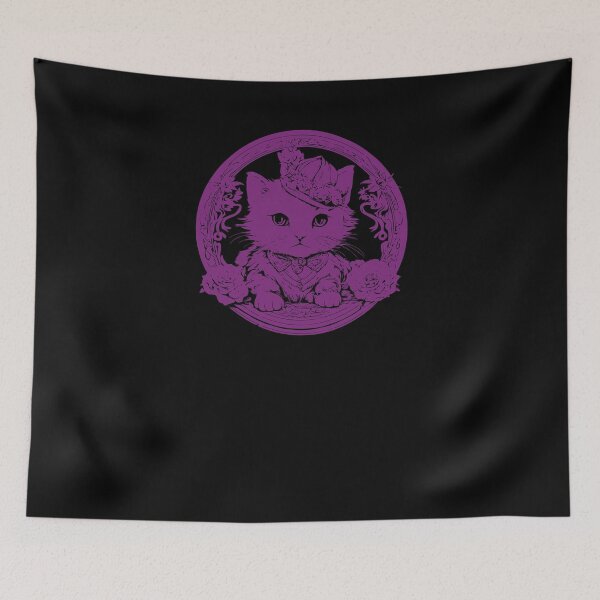 Item preview, Elegant Little Kitten - Purple designed and sold by Soulemotion.