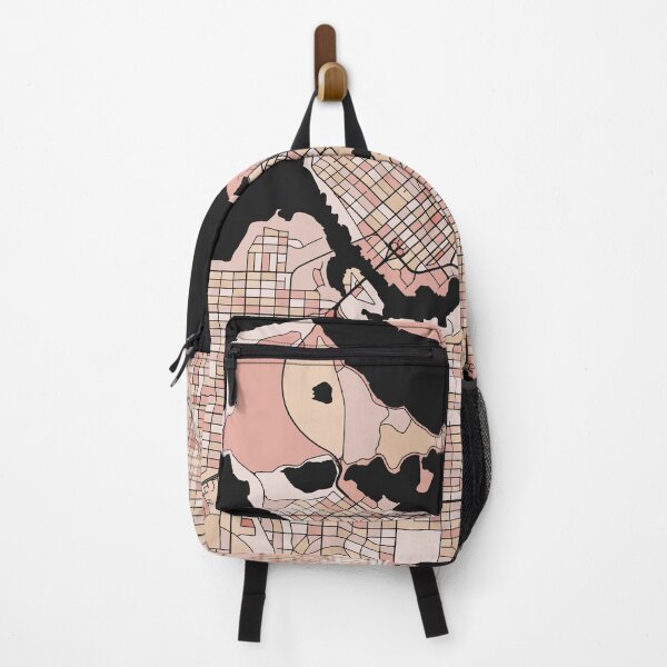 Item preview, Vancouver Map Pattern in Soft Pink Pastels designed and sold by PatternMaps.