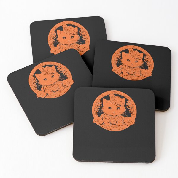 Item preview, Elegant Little Kitten - Orange designed and sold by Soulemotion.