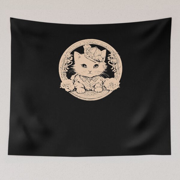 Item preview, Elegant Little Kitten - Peach designed and sold by Soulemotion.