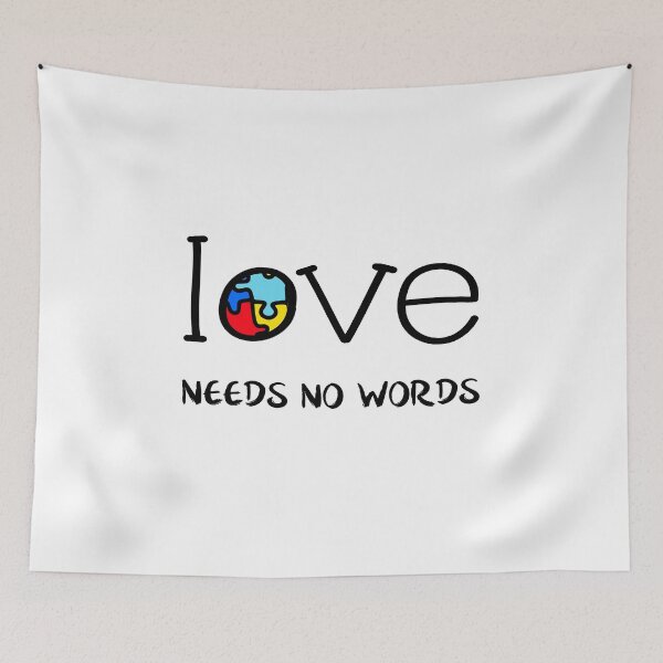 Item preview,  Love needs no words.  Autism. Limitation of educational opportunities. designed and sold by Anastasiia Yurevych.