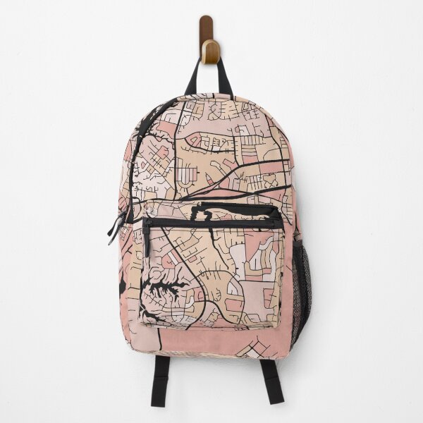 Item preview, Virginia Beach Map Pattern in Soft Pink Pastels designed and sold by PatternMaps.