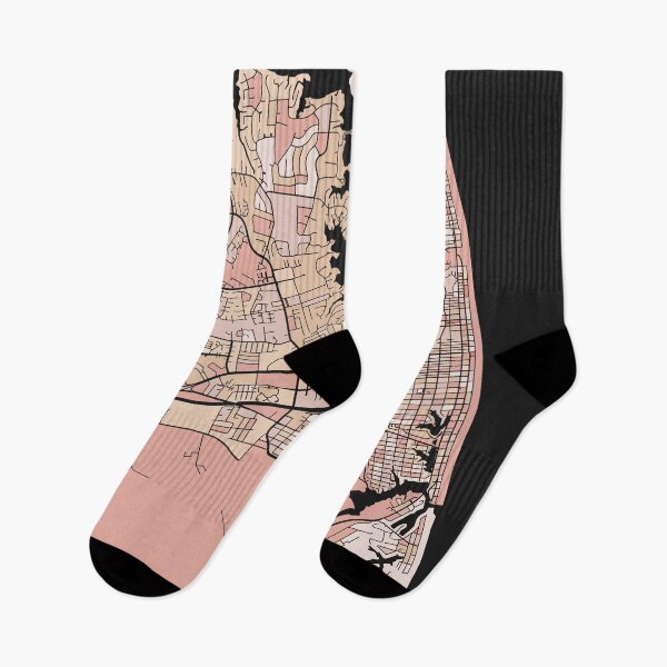 Item preview, Virginia Beach Map Pattern in Soft Pink Pastels designed and sold by PatternMaps.