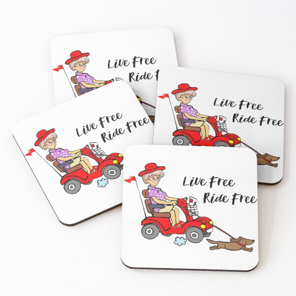 Item preview, Live Free Ride Free Gifts For Seniors Who Travels In Mobility Scooters designed and sold by kassiekewl.