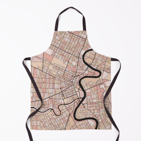 Item preview, Winnipeg Map Pattern in Soft Pink Pastels designed and sold by PatternMaps.