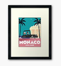 Monaco Travel poster Framed Print