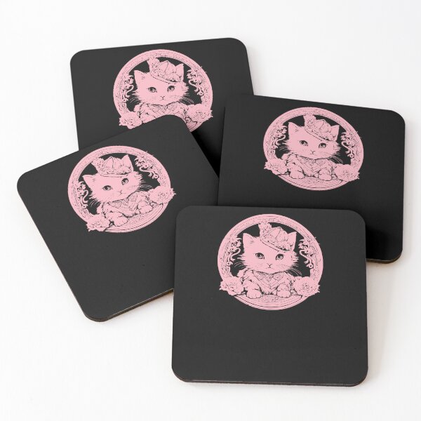 Item preview, Elegant Little Kitten - Soft Pink designed and sold by Soulemotion.